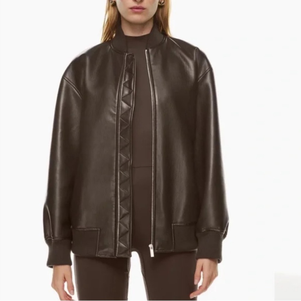 Aritzia avedon leather bomber